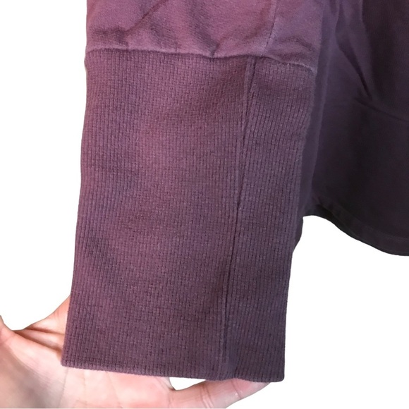 Soft Surroundings women’s tunic sweatshirt size M plum burgundy cowl neck cozy - Picture 6 of 10
